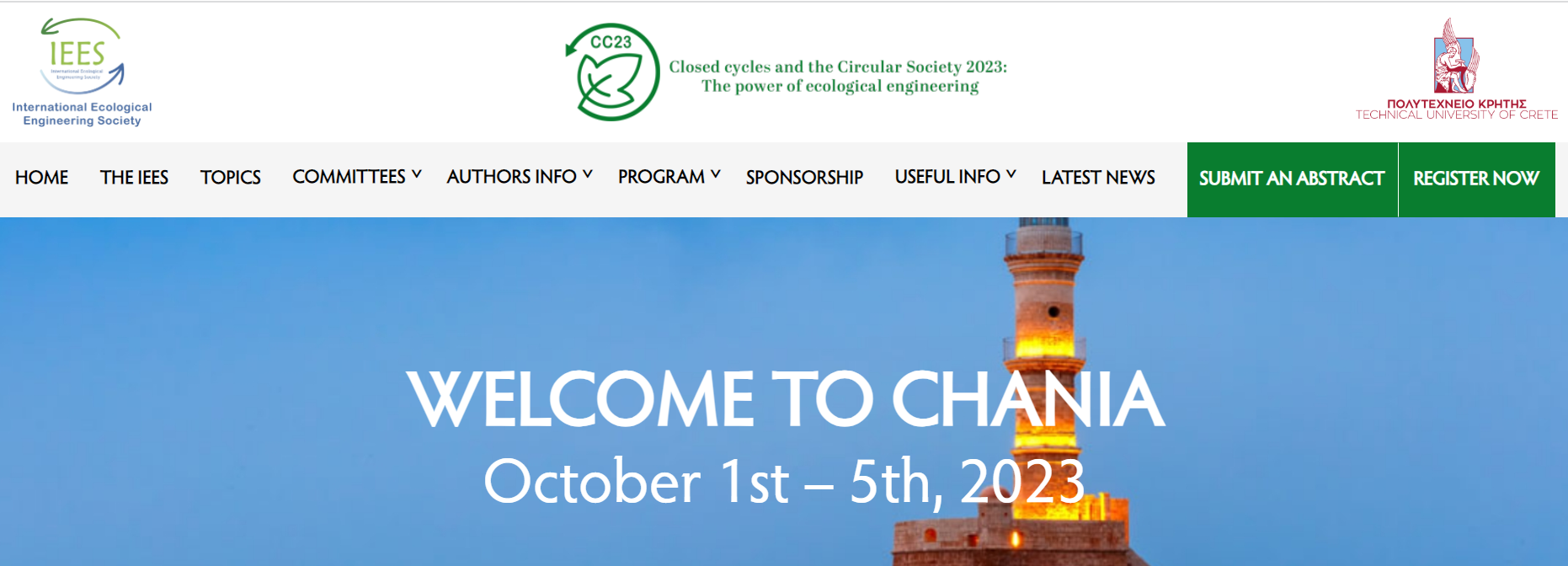 Conferência CC&CS 2023, Chania, Grécia